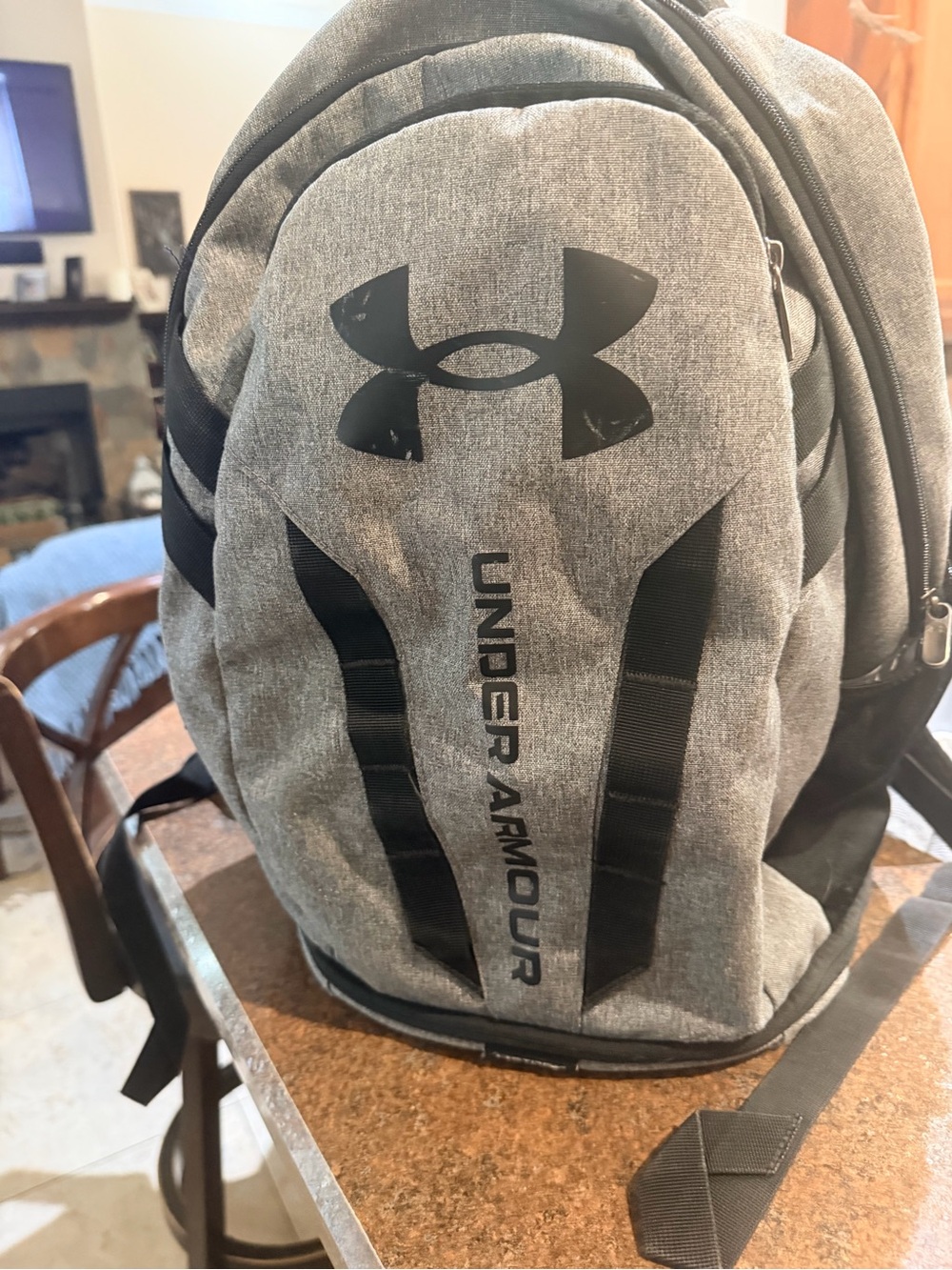 Under Armour UA Hustle 5.0 Backpack Black Graphite WaterRepelent